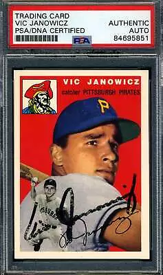 Vic Janowicz PSA DNA Signed 1954 Topps 1993 Reprint Autograph • $86