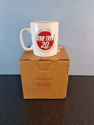 Vintage Star Trek The Official Fan Club Mug 20 Years Of Star Trek 1986 New  • £19.99