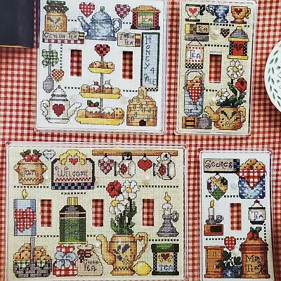 $19.99 • Buy Jeremiah Junction Tea & Cakes Stitchplates Linda Coleman Cross Stitch JL178 Vtg