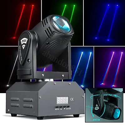 Mini Moving Head Stage Light RGBW DMX Beam Spot Lighting DJ Disco Show Wedding • $64.99