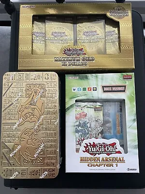 Yu Gi Oh Bundle Sealed. Hidden Arsenal Ch 1 Tin Of Ancient  2021 Max Gold Box • £29.99