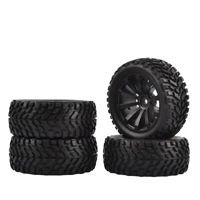 1/10 RC Rally Car Grain Rubber Tyres Off-road Tires Wheels For Traxxas HPI HPS • $19.99