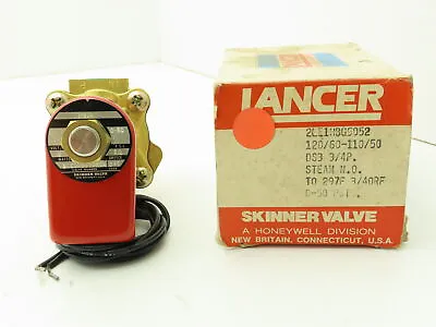 Lancer 2LE1HBG5052 2-Way Skinner Steam Solenoid Valve 3/4  NPT N.O. 0-50psi 120v • $99.99