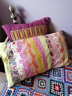 IKEA Pretty Rectangular Country Style Patchwork Cushion XC Low Price • £4.50