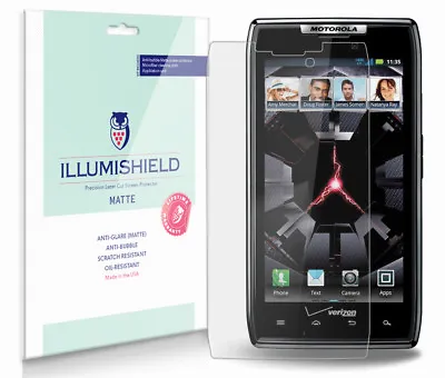 ILLumiShield Anti-Glare Screen Protector 3x For Motorola DROID RAZR (XT912) • $10.95