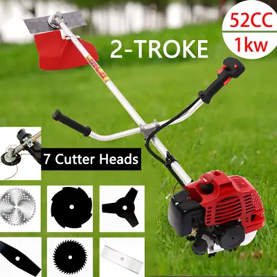 52cc Petrol Brush Cutter Whipper Saw Trimmer 2 Stroke 7 In 1 Snipper Trimmer PRO • $174.99