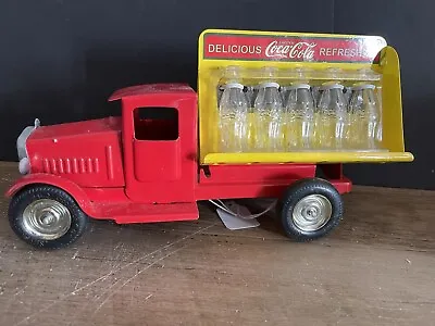 Vintage MetalCraft Coca Cola Delivery Truck Red & Yellow Reproduction • $41.99