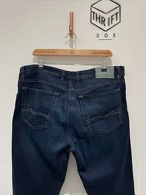 £9.99 • Buy MAC JEANS, Mens W38 L34, Dark Blue Wash, Slim Fit Denim Jeans,*EX COND*