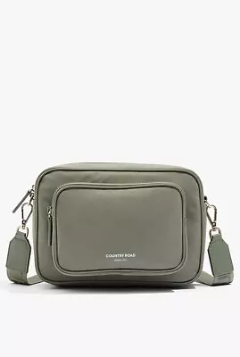 COUNTRY ROAD Khaki Soft Crossbody Bag NEW With Tags In Original Packaging • $62