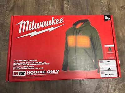 Milwaukee 306GN-203X M12 Heated Hoodie  Green Size 3XL - NEW • $79.95