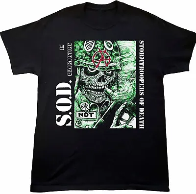 Vtg S.O.D. Stormtroopers Of Death Band For Fans Cotton Black Unisex Shirt AA2212 • $23.04