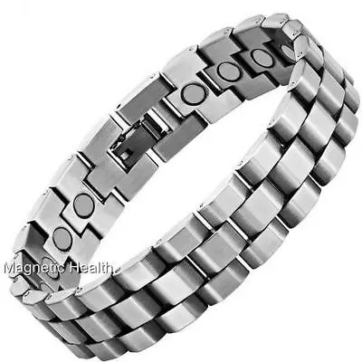 Mens Magnetic Health Bracelet Carpal Tunnel Bangle Arthritis Pain Relief 278 • £14.99