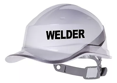 2X WELDER Hard Hat Vinyl Decal. Sticker Transfer CUSTOM COLOUR & FONT • $12.28