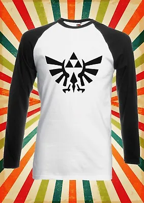 Legend Of Zelda Triforce Game Men Women Long Short Sleeve Baseball T Shirt 161E • £9.95