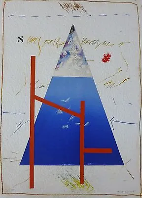 JAMES COIGNARD   Composition  SIGNED + HAND NUMBERED ETCHING COLLAGE FRENCH • $495