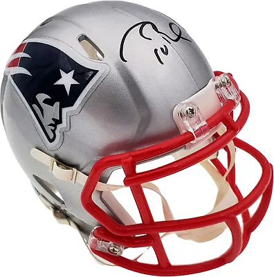 Tom Brady Autographed Signed Patriots Replica Speed Mini Helmet Fanatics 193988 • $1895