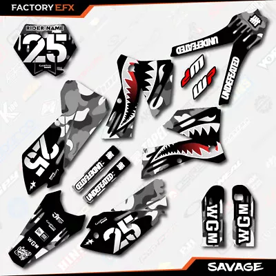 Gray Savage Graphics Kit Fits KTM 2005-2006 SX SXF XC XCF 125 250 300 450 Decals • $67.49