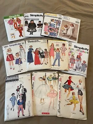 $8 • Buy 11 Vintage Sewing Patterns For Girls