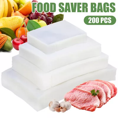 Food Vacuum Sealer Bags Rolls Vaccum Food Saver Storage Seal Bag Pack Embossed • $13.10