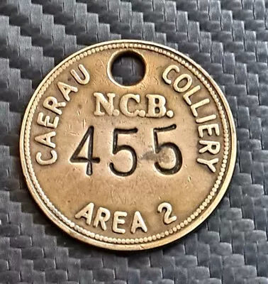 £13.99 • Buy Original Caerau Colliery Pit Check Wales Welsh Miners Lamp Tally