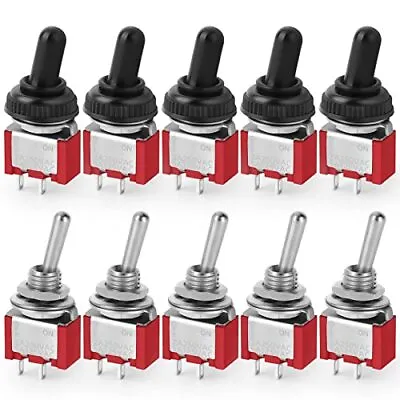 10pcs 2 Position Mini Toggle Switch 5A 125VAC 2A 250VAC Mini Micro Toggle Swi • $18.49