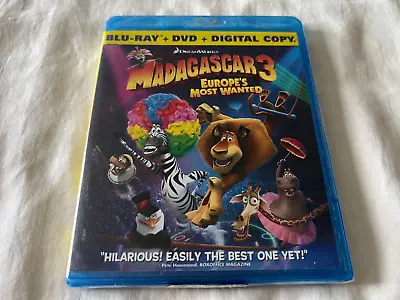 Madagascar 3: Europes Most Wanted Blu-ray/DVD 2012 DreamWorks NEW SEALED Digital • $11.99