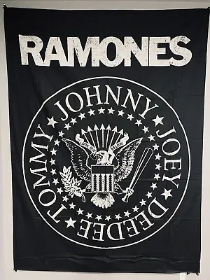 RAMONES Punk Rock Music Tapestry Flag Wall Banner New 53” X 70” Pottery Barn NIB • $17.90