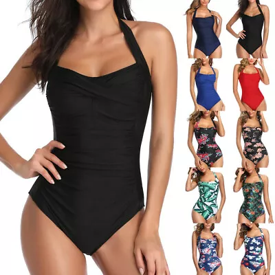 $27.75 • Buy Women One Piece Push Up Padded Bikini Swimsuit Swimwear Bathing Suit Monokini TR