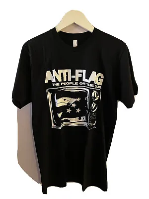 Anti-Flag People Or The Gun T-shirt Large - Black Rare Punk Nofx Rancid NEW! • £12