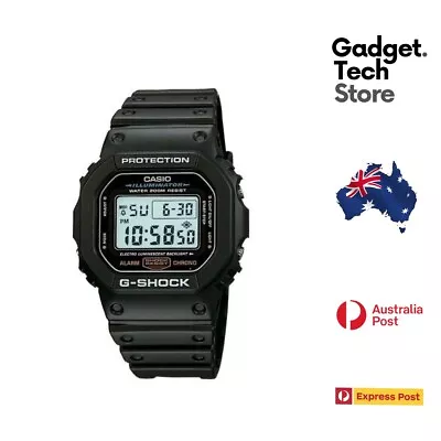 Casio G-Shock DW5600E-1V Classic Core Digital Black Retro Sports Mens Watch • $129.88