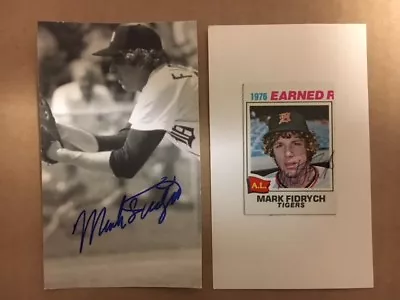 Mark Fidrych  Signed & Mounted 1977 Card(1/2 Of Card) JSA Precertified** • $11.48