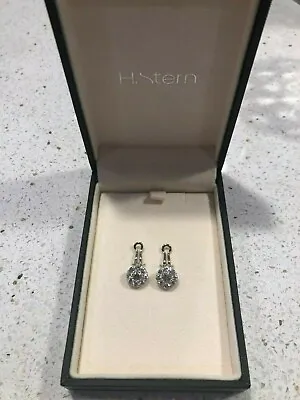 *sale* H Stern Natural Diamonds Earring 2ct Round F Si1 18kt White Gold • $4490