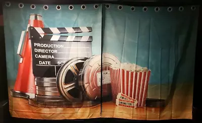 MOVIE THEATER CURTAINS / 120  X 72  (laying Flat) / Approximate / LIGHT BLOCKING • $42