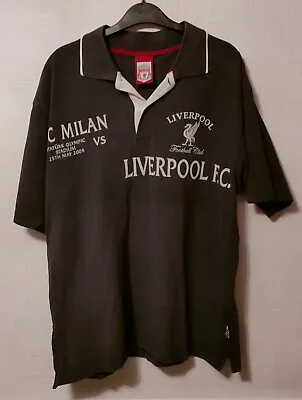 £19.99 • Buy Vintage Liverpool Football Club European Cup Final2005 Grey Polo Shirt Milan L 