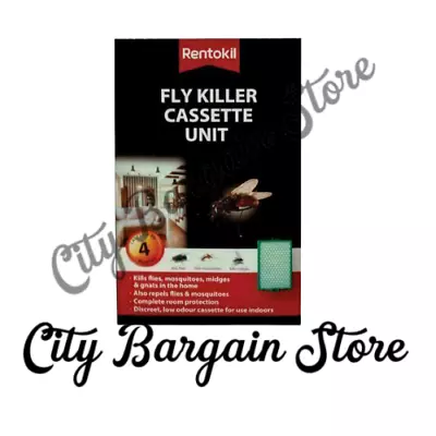 Rentokil Fly Killer Cassette Large Kills Flies Mosquitoes & Midges 8261   • £6.25