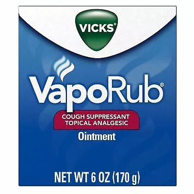 Vicks Vaporub Ointment Soothing Cough Suppressant Topical Analgesic 6oz 2 Pack • $41.42