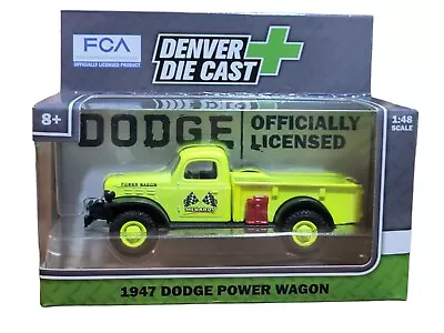 Denver Diecast 1947 Bright Yellow Dodge Power Wagon W/ Menard's Logo 1:48 Scale • $14.99