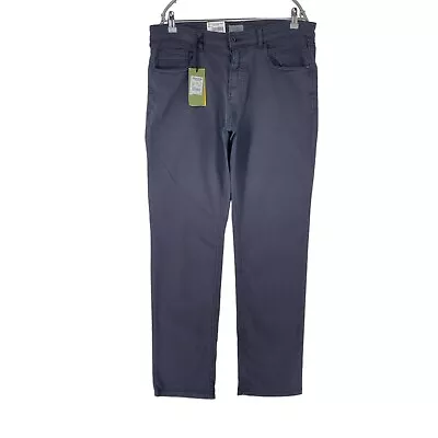 Camel Active Dark Grey Relaxed Straight Fit Jeans Trousers Size W34 L32 • £25.99