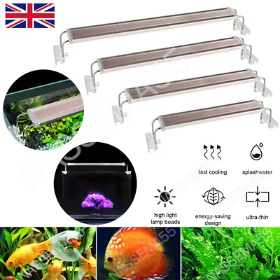 £18.29 • Buy UK Full Spectrum Aquarium Fish Tank Plant LED Light Strip Light Bar Lamp Lights