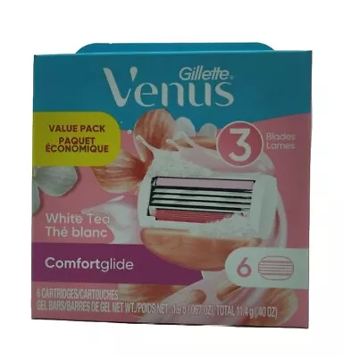 Gillette Venus ComfortGlide White Tea Women's Razor Blades - 6 Refills • $14.99