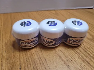 $20 • Buy Original Blue Emu Super Strength - Lot Of 3 Jars  (2oz Each = 6oz)
