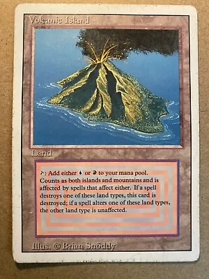MTG 1x Volcanic Island Revised OLD SCHOOL Magic The Gathering Card X1 HP • $500
