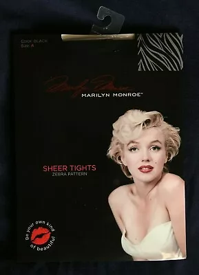 Marilyn Monroe Sheer Tights Zebra Pattern Size A • £2.84