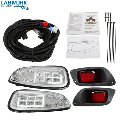 Golf Cart Full LED Light Kit LED Headlights / LED Tail Lights For EZGO RXV 2016+ • $64.43