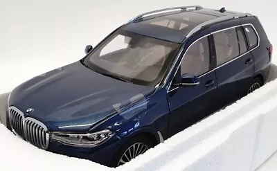 Kyosho 1/18 Scale Model Car 08951PBL - 2019 BMW X7 - Phytonic Blue • $241.99