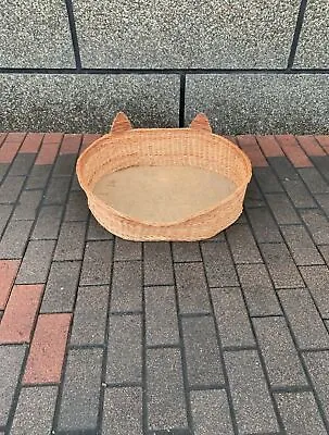 £85.62 • Buy Pet Cat Lover Wicker Carrier Rattan Cat Bed House Dog Woven Basket Willow