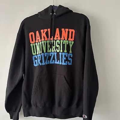 £7 • Buy Vintage Oakland University Hoodie In Grey. Size M