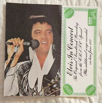 8 Elvis Presley Handbills For  Album Elvis In Concert Release Promotion 1977 • $40