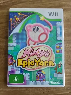 Kirby's Epic Yarn - Nintendo Wii - PAL - Complete W/Manual - VGC - Mint Disc! • $69.90