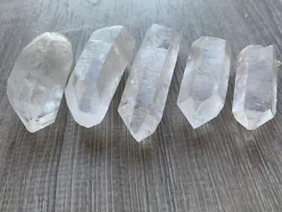 Natural Clear Quartz Crystal Point 1.5  To 3  Raw Crystal PointsWholesale Bulk • $13.45